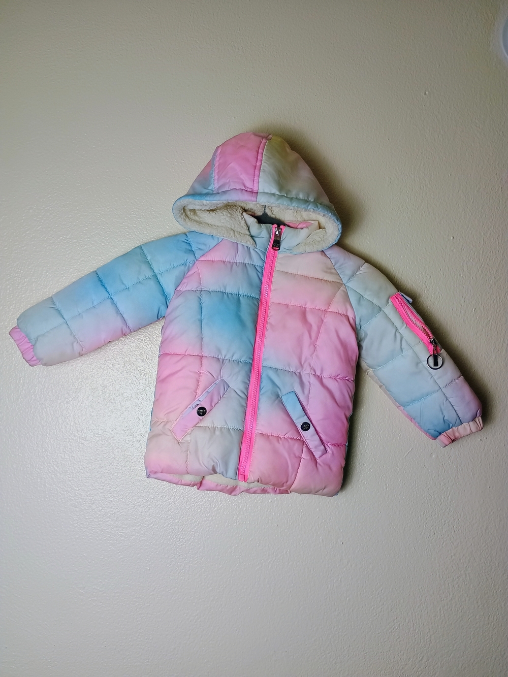 Limited Too 2T Girls Pink-Trim Hooded Jacket